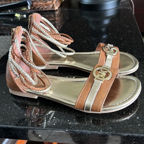 Michael Michael Kors Leather Sandals - Picture 2 of 7